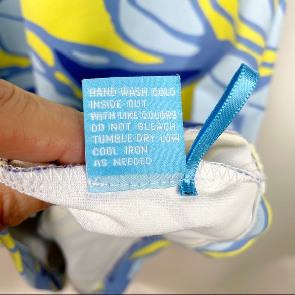 J. MCLAUGHLIN Maria Halter Dress Blue Medium - Picture 9 of 11